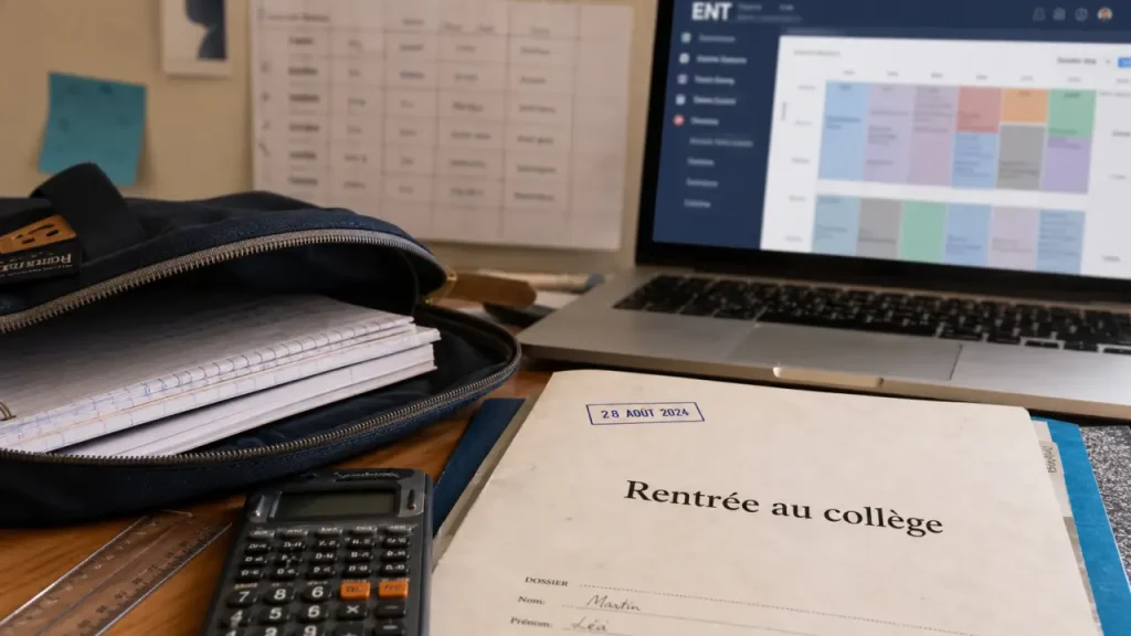Rentrée au collège : dates, niveaux et organisation pratique pour une reprise sereine