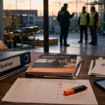 Eureka formation Toulon : dossiers Qualiopi et financement en bureau, formation sécurité en arrière-plan