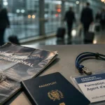 formation agent d'escale toulon : brochure et passeport à l’aéroport