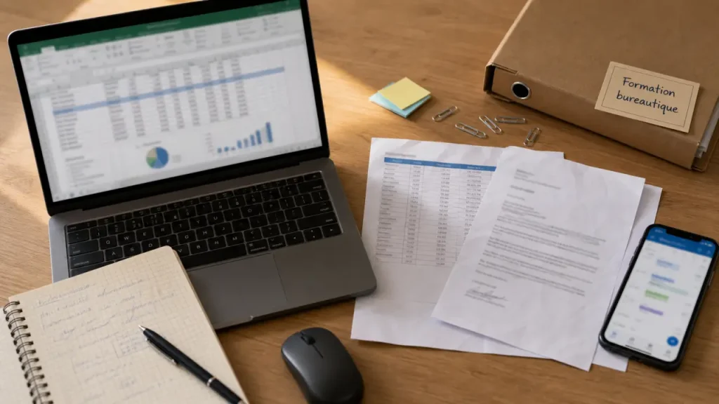 Word, Excel, PowerPoint, Outlook : choisir le bon niveau avant de financer sa formation bureautique à Toulon