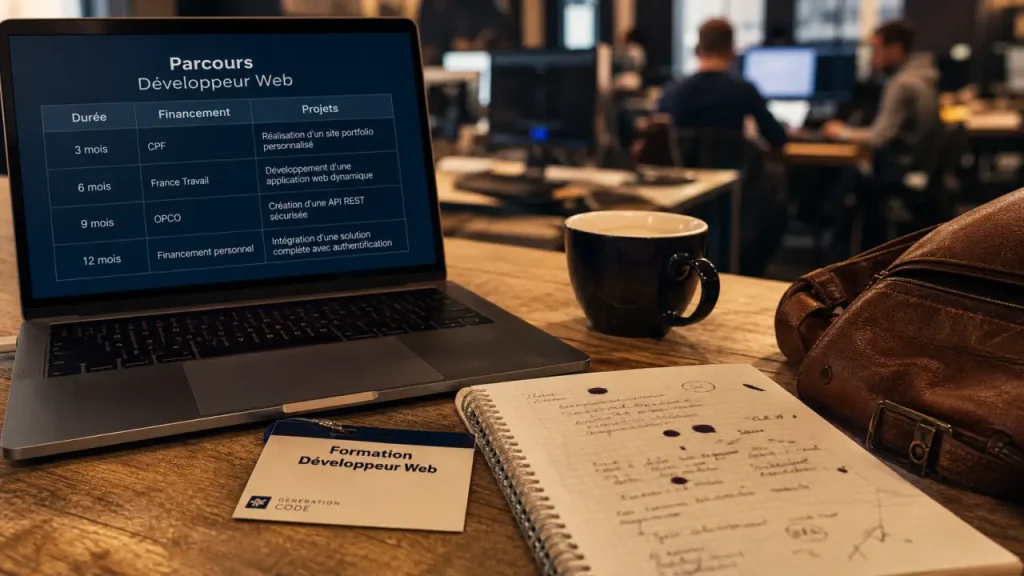 Formation développeur web à Toulon : durée, financement et stage à comparer avant de s’inscrire