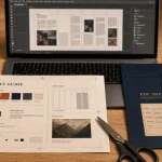 formation indesign toulon : maquette InDesign sur laptop