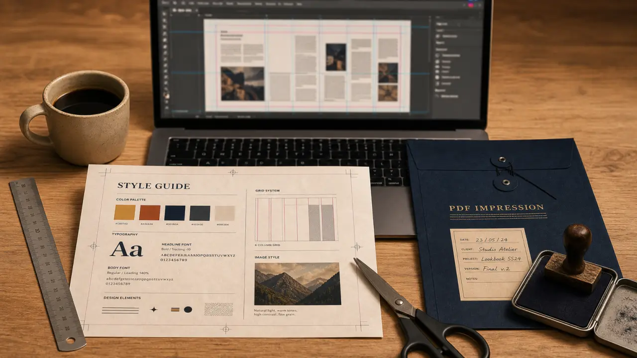 formation indesign toulon : maquette InDesign sur laptop