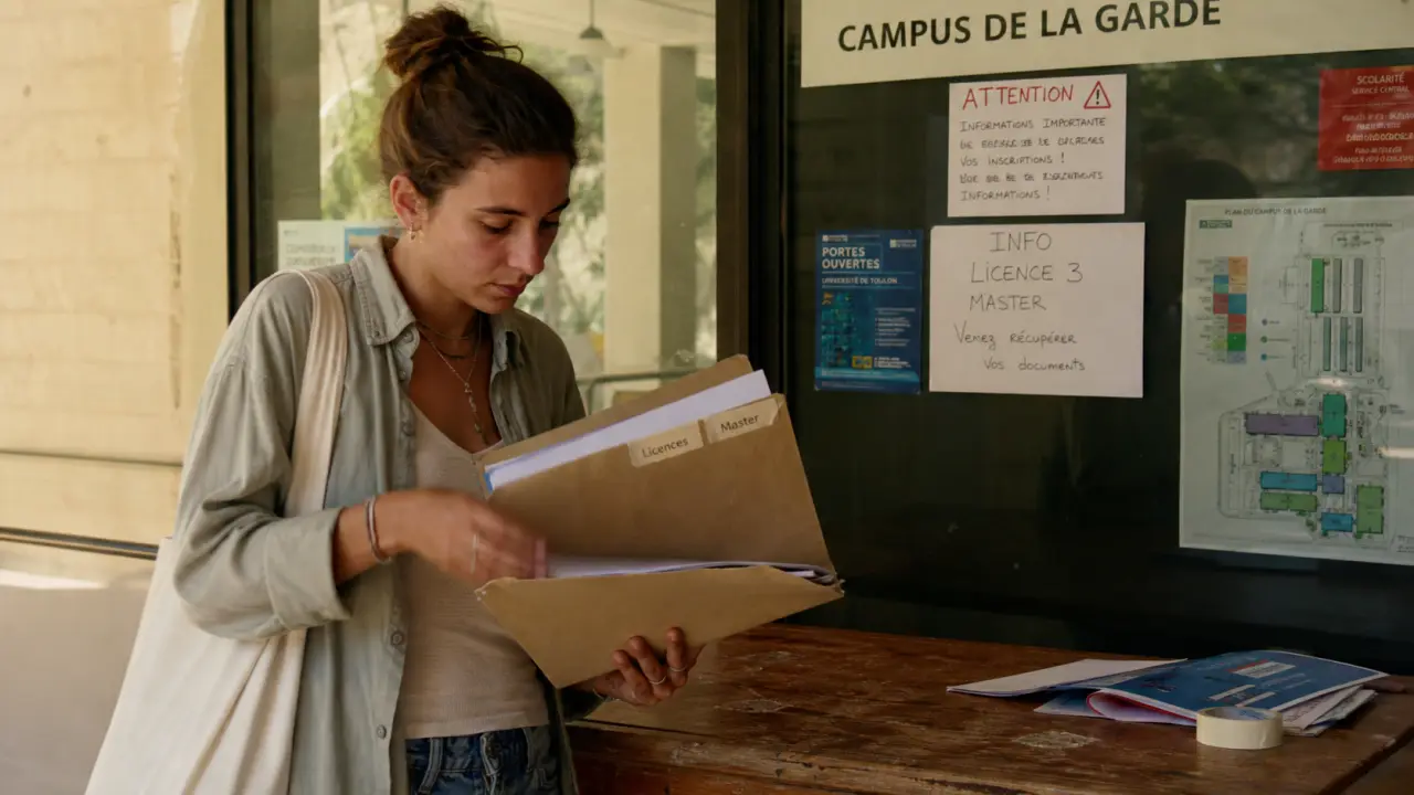 Université de Toulon UFR de lettres et sciences humaines : licences et masters, étudiants au campus La Garde