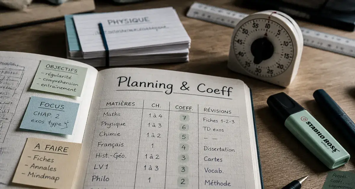 Comment bien reviser : planning et fiche de révision avec Pomodoro