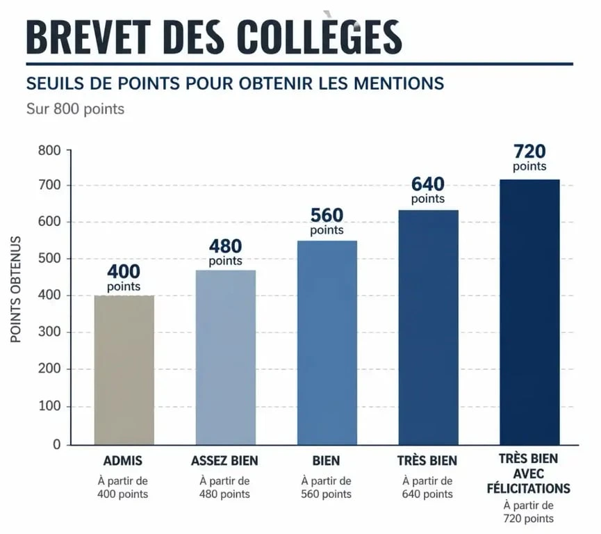 Seuils de points et mentions pour le calcul point brevet
