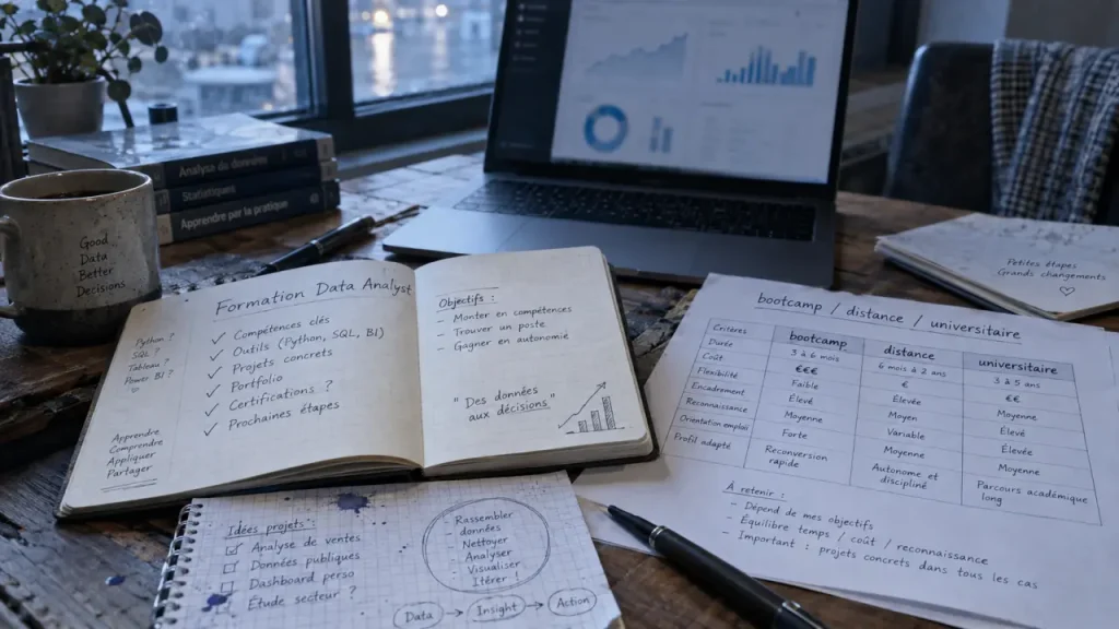Formation Data Analyst à Toulon : choisissez entre bootcamp, distance et master selon votre projet