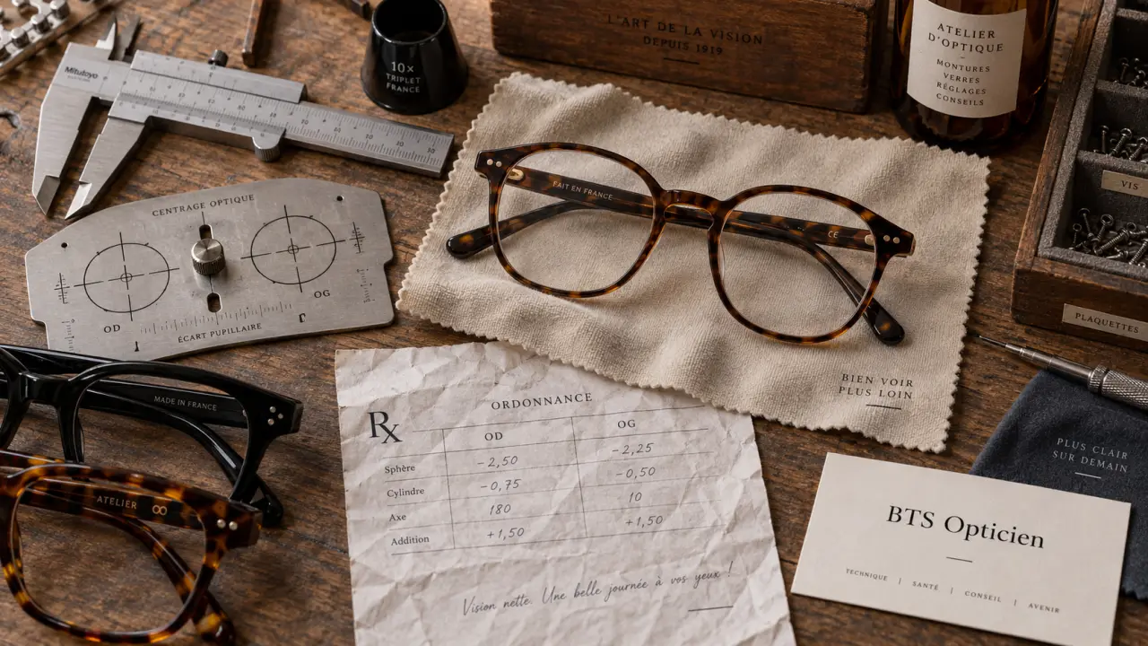 Formation opticien reconversion BTS 2 ans, optique et lunettes