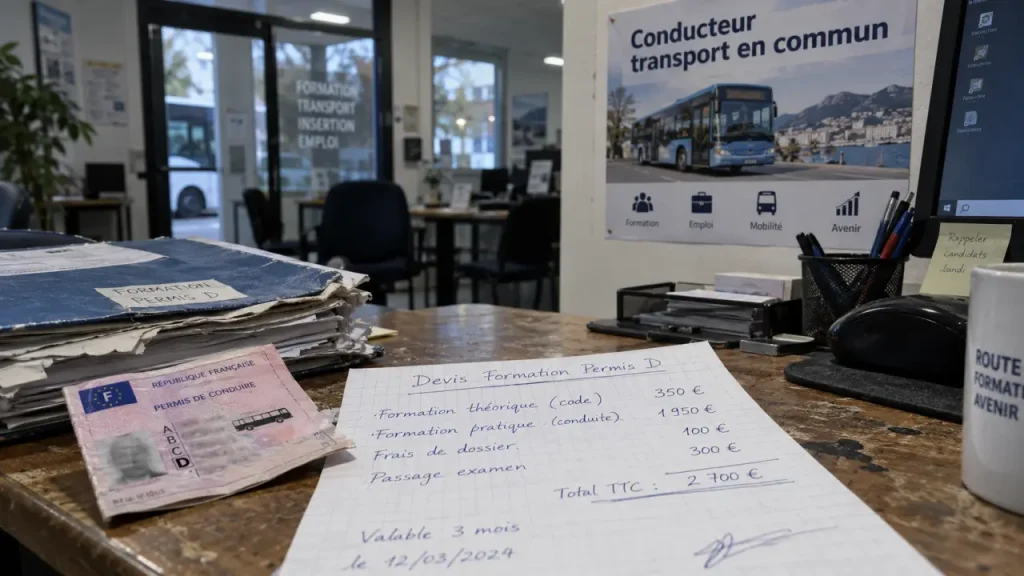 Formation chauffeur de bus à Toulon : choisir entre permis D, FIMO et titre professionnel