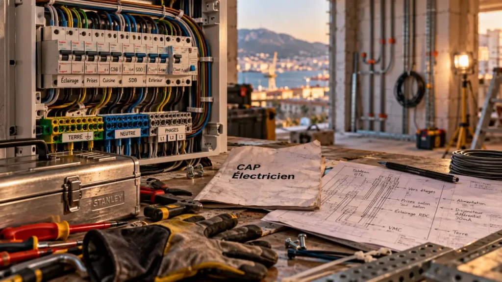 Formation électricien à Toulon : CAP en 1 ou 2 ans, et le vrai blocage à anticiper